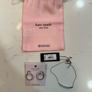 Kate Spade NWT earrings and bracelet